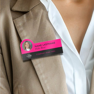 Foto-ID des benutzerdefinierten Logos Titel Hellro Namensschild