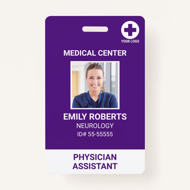 Foto-ID des Krankenhauses Medizinischer Mitarbeite Ausweis (Vorderseite)