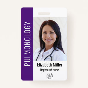 Foto-ID des lila Krankenhauses Ausweis