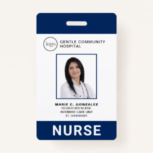 Foto-ID des Nurse Medical Navy Blue Hospital Ausweis