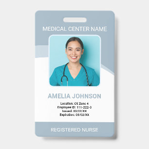 Foto-ID des personalisierten Krankenhauspersonals  Ausweis