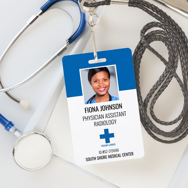 Foto-ID des personalisierten medizinischen Mitarbe Ausweis (Personalized Medical Employee Logo Photo ID Badge)