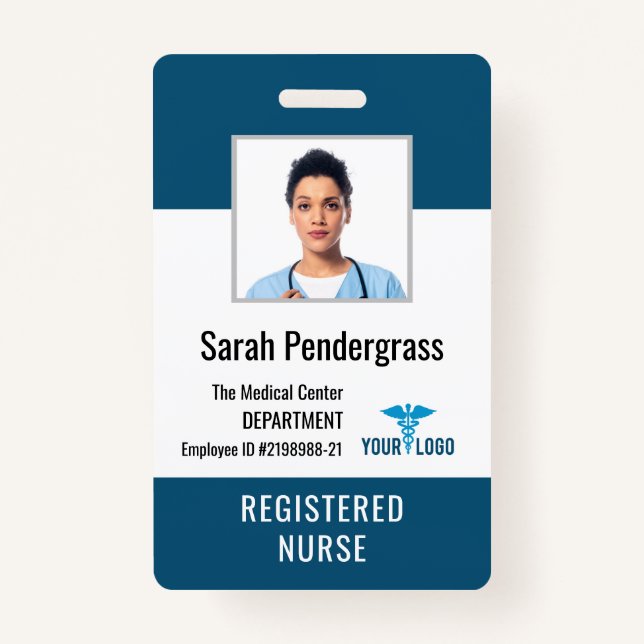 Foto-ID des personalisierten medizinischen Zentrum Ausweis (Vorderseite)