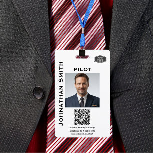 Foto-ID Firmen Sicherheits-ID QR-Code Fluglinienpi Ausweis
