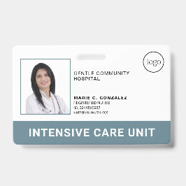 Foto-ID für das Logo des Blue Grey Hospital Ausweis