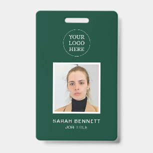 Foto-ID für einfache grüne Berufliche Mitarbeiter Ausweis