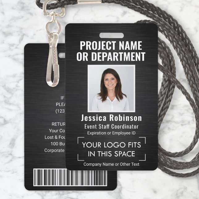 Foto-ID für Firmenlogo QR Strichcode Schwarz Ausweis (Von Creator hochgeladen)