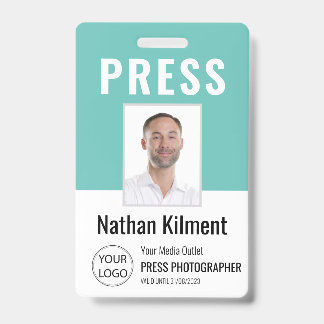 Foto-ID für Journalisten-Presseausweise Aquamarin Ausweis
