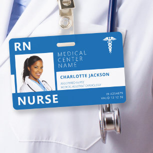 Foto-ID für Krankenpfleger RN als Krankenhausmitar Ausweis