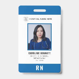 Foto-ID für medizinisches Personal Hospital-Logo Ausweis