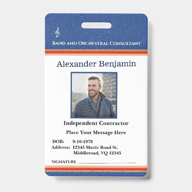 Foto-ID für Mitarbeiter Ausweis (Vorderseite)