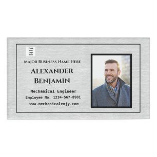Foto-ID für Mitarbeiter Namenschild