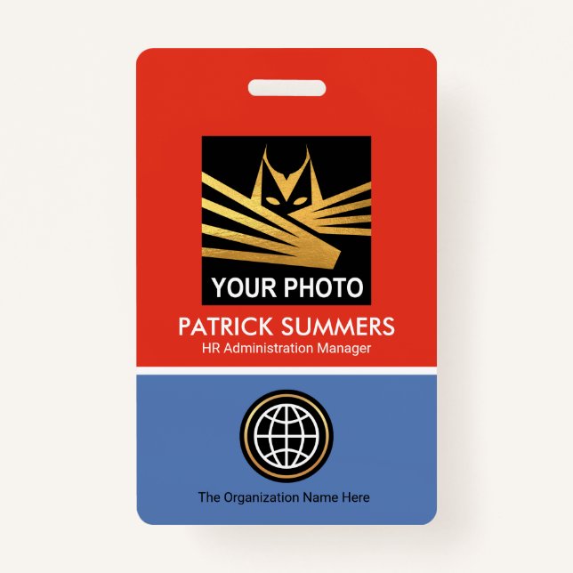 Foto-ID für Red Blue Layers Ausweis (Vorderseite)