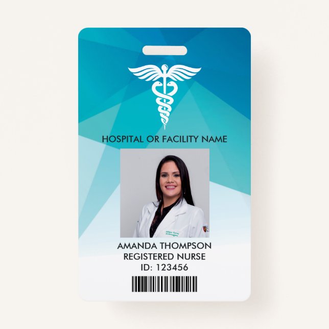 Foto-ID für registrierte Krankenschwestern und Kra Ausweis (Vorderseite)