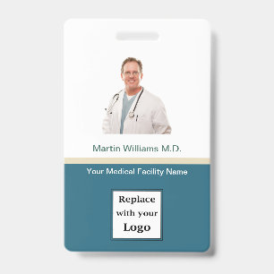 Foto ID Hospital Medical Beruflich Name Abzeichen Ausweis
