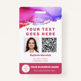 Foto-ID Impfstoff Strichcode QR Code Dusty Pink Ausweis