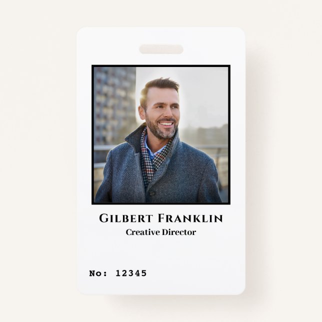 Foto-ID-Karten für moderne Mitarbeiter - kundenspe Ausweis (Vorderseite)