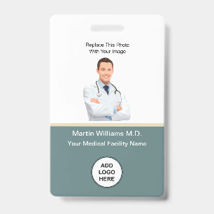 Foto-ID-Krankenhaus-Medizinisches Personal Namenss Ausweis