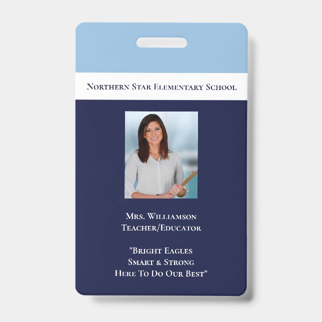 Foto-ID-Lehrer Ausweis (Vorderseite)