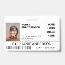 Foto-ID-Logo des Krankenpflegers medizinisches
