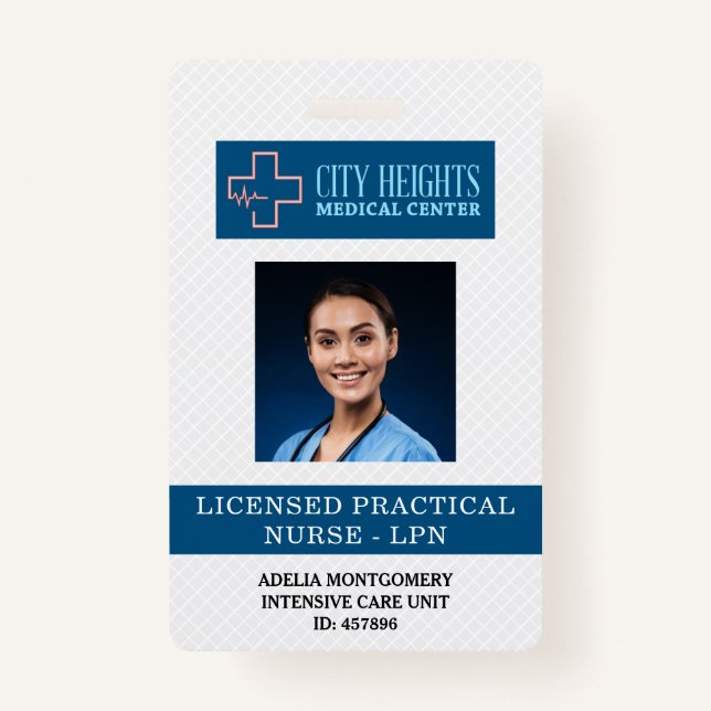 Foto-ID-Logo des zugelassenen praktischen Krankenp Ausweis (Vorderseite)
