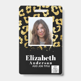 FOTO-ID - Mitarbeiter VIP Pass Girly Animal Prints Ausweis