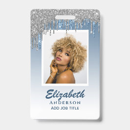 FOTO-ID - Mitarbeiter VIP Pass Girly Glitzer Glam Ausweis