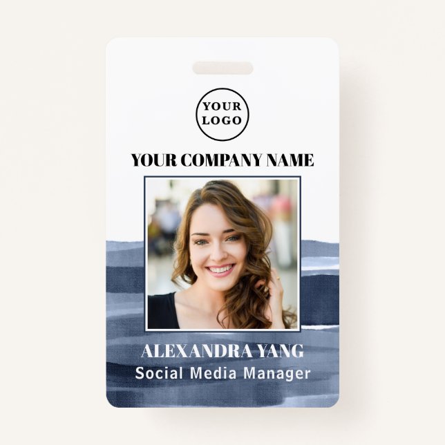Foto-ID Personalisierter Mitarbeiter Ausweis (Vorderseite)