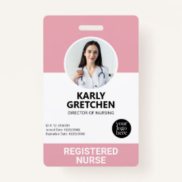 Foto ID Pink für Mitarbeiter des modernen Krankenh Ausweis