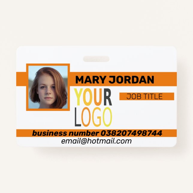 Foto Identifikations-Abzeichen Ausweis (Vorderseite)