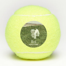 Foto Ihres Hauses Personalisiert mit Text Tennisbälle