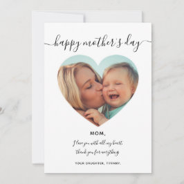 Foto im Herzen Rahmen Muttertagsferien Einladung