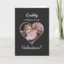Foto im Herzen Werden Sie mein Valentin sein Feiertagskarte