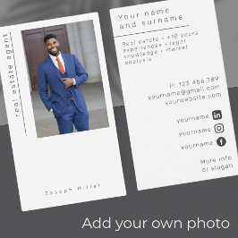 Foto Immobilienberater Business Card Anwesen Visitenkarte