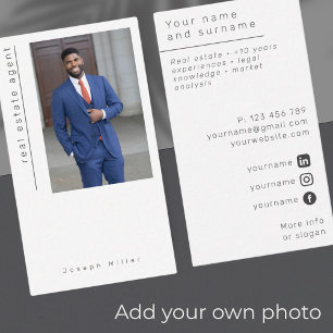 Foto Immobilienberater Business Card Anwesen Visitenkarte