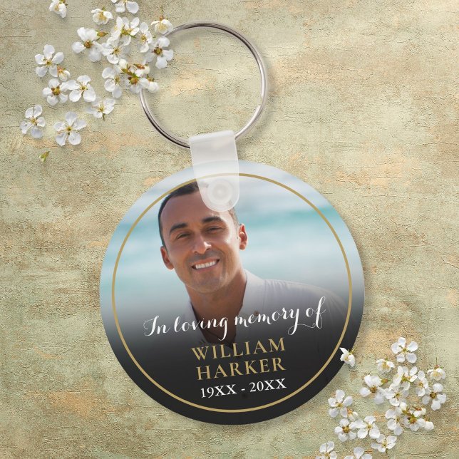 Foto in der Gedenkstätte zur Gedenkfeier Schlüsselanhänger (Photo In Loving Memory Funeral Memorial Keychain)