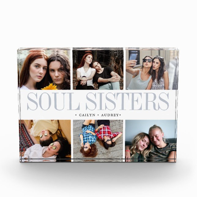 Foto in Glasblock Soul Sistros Geschenk für Freund (Vorderseite)
