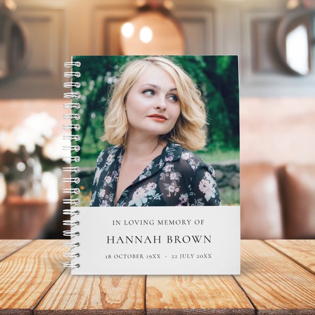 Foto | In Love Memory Moderne Elegant Notizbuch (Von Creator hochgeladen)