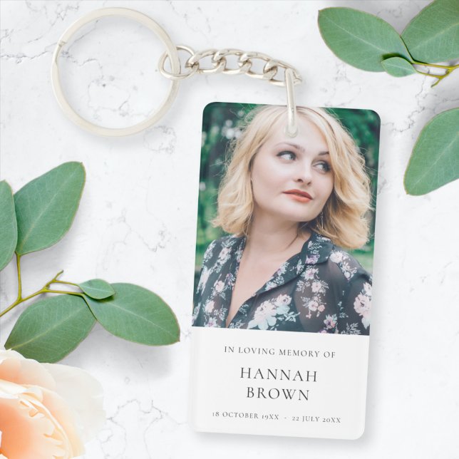 Foto | In Love Memory Moderne Elegant Schlüsselanhänger (Von Creator hochgeladen)