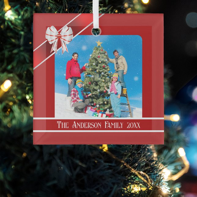 Foto in Rot und Weiß Ornament Aus Glas (Von Creator hochgeladen)