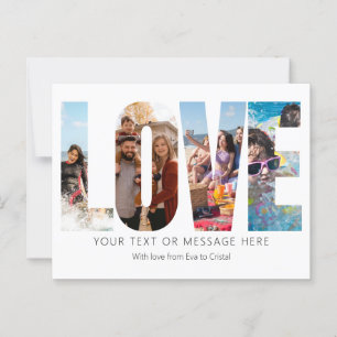 Foto in Schwarz und Weiß Postkarte