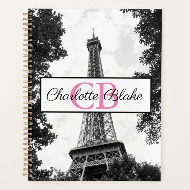 Foto in Schwarz-Weiß-Paris Planer (Vorderseite)