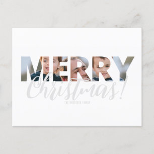Foto in Textweihnachtsendungen hochladen Postkarte