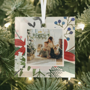 Foto individuell gestaltetes Weihnachten Ornament Aus Glas