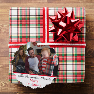 Foto Individuelle Name Weihnachten Schneemänner Ornament Karte