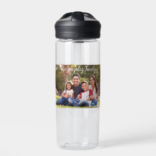 Foto individuelles Familientisch-Geschenk Monogram Trinkflasche