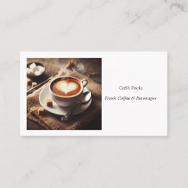 Foto Kaffee Visitenkarte