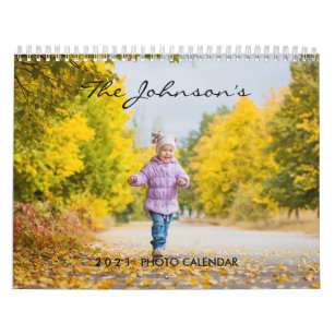 Foto-Kalender 2024   Bearbeitbarer Jahrestext Kalender