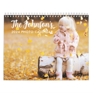 Foto-Kalender 2025   Bearbeitbarer Jahrestext Kalender