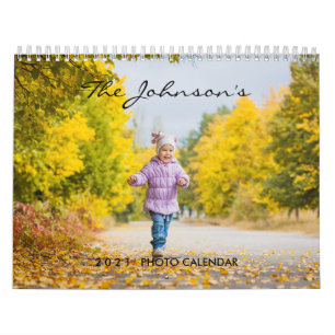Foto-Kalender 2025   Bearbeitbarer Jahrestext Kalender